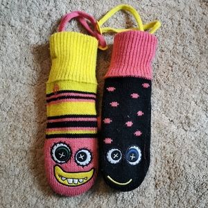 Mismatched mittens